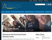 Tablet Screenshot of kentnewmancenterparish.org